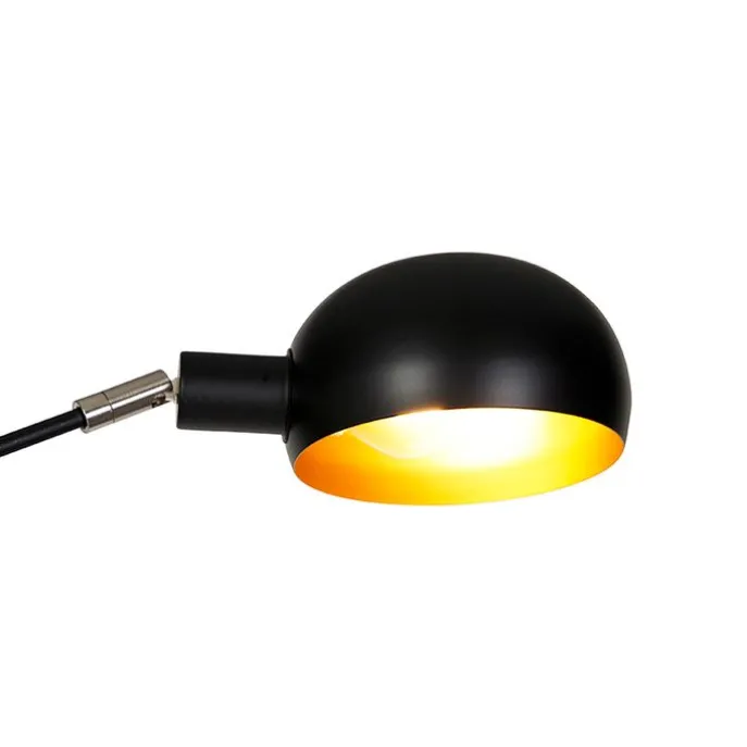 Smarte Stehlampe schwarz 5-flammig inkl. Wifi B35 - Sixties