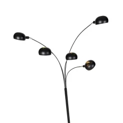 Smarte Stehlampe schwarz 5-flammig inkl. Wifi B35 - Sixties