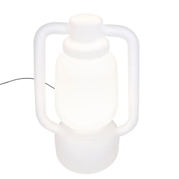 Smarte Stehlampe weiß 110 cm inkl. Wifi G95 - Storm Extra Large