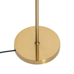 Smarte Stehleuchte Gold mit rosa Glas 3-Lichter inkl. 3 Wifi P45 - Vidro