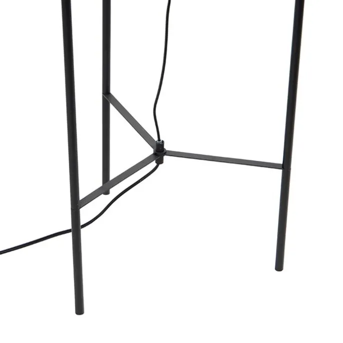 Smarte Stehleuchte schwarz inkl. WiFi A60 Rauchglas - Bliss