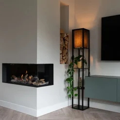 Smarte Stehleuchte schwarz inkl. Wifi A60 - Stojan