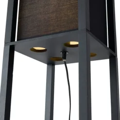 Smarte Stehleuchte schwarz inkl. Wifi A60 - Stojan