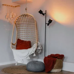 Smarte Stehleuchte schwarz inkl. 2 Wifi A60 - Stijn