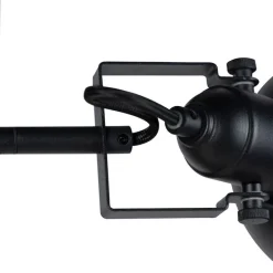 Smarte Stehleuchte Schwarz mit Gold 3-flammig inkl. 3 WiFi P45 - Tommy