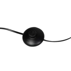 Smarte Stehleuchte Schwarz mit Gold 3-flammig inkl. 3 WiFi P45 - Tommy