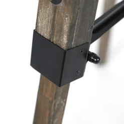 Smarte Stehleuchte Stativholz mit Studiostrahler inkl. WiFi B35 - Braha