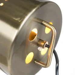 Smarte Stehleuchte Stativholz mit Studiostrahler inkl. WiFi B35 - Braha