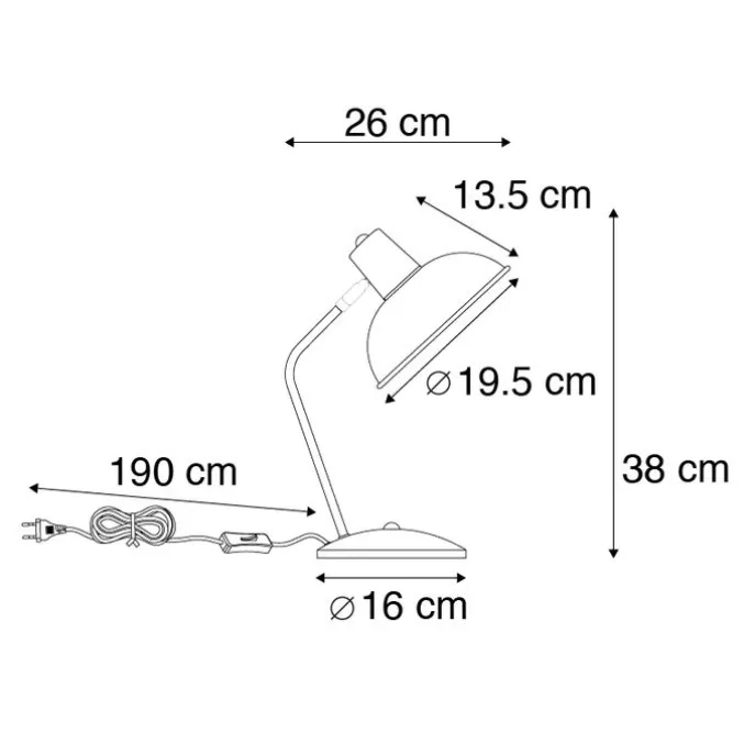 Smarte Tischleuchte Gelb mit Bronze inkl. WiFi P45 - Milou
