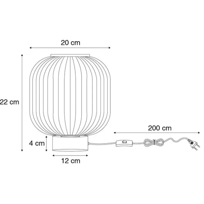 Smarte Tischleuchte schwarz mit Rauchglas inkl. WiFi A60 - Karel