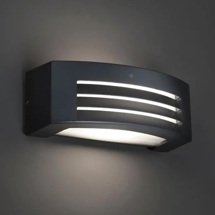 Smarte Wandleuchte Anthrazit IP44 inkl. Wifi P45 - Hurricane 1