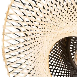 Smarte Wandleuchte Bambus 50 cm mit Stecker inkl. WLAN A60 - Rina