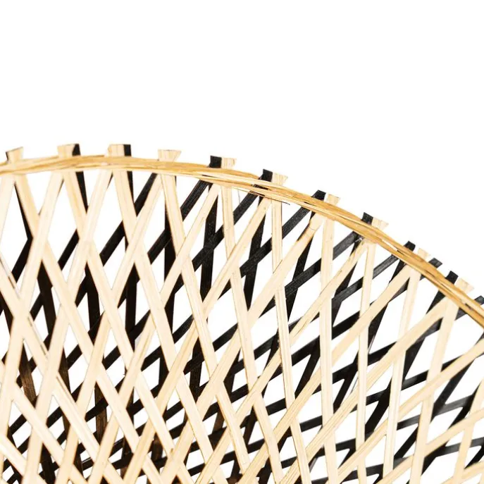 Smarte Wandleuchte Bambus 50 cm mit Stecker inkl. WLAN A60 - Rina