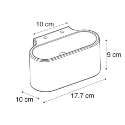 Smarte Wandleuchte Beton mit Lichteffekt inkl. Wifi G9 - Arles
