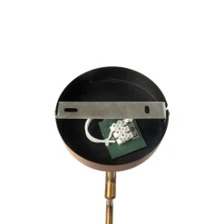 Smarte Wandleuchte Bronze mit weißem Schirm inkl. WLAN A60 - Ladas Deluxe