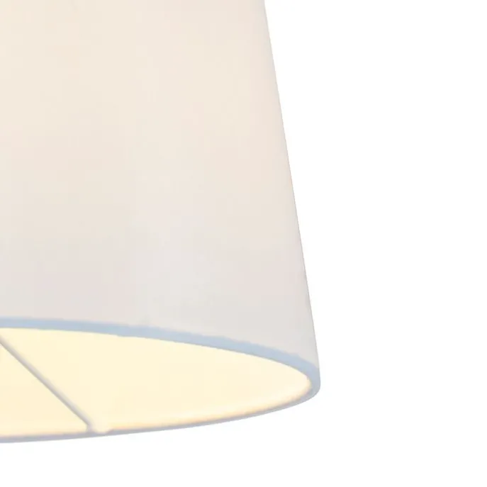 Smarte Wandleuchte Bronze mit weißem Schirm inkl. WLAN A60 - Ladas Deluxe