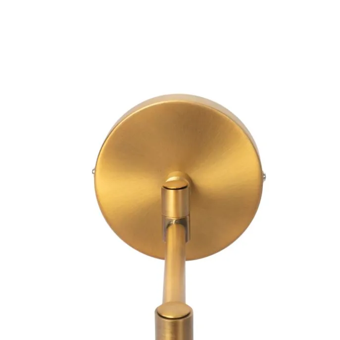 Smarte Wandleuchte Bronze mit weißem Schirm inkl. WLAN A60 - Ladas Deluxe