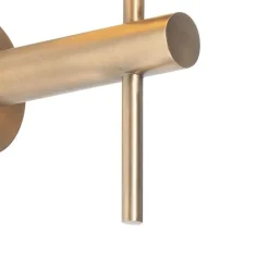 Smarte Wandleuchte Bronze mit weißem Schirm inkl. WiFi A60 - Pluk