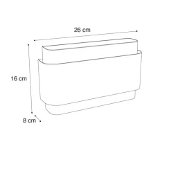 Smarte Wandleuchte Dunkelbronze 2-flammig inkl. 2 Wifi G9 - Coen