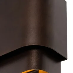 Smarte Wandleuchte Dunkelbronze 2-flammig inkl. 2 Wifi G9 - Coen