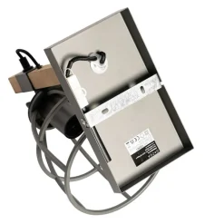 Smarte Wandleuchte dunkelgrau mit Holz verstellbar inkl. WiFi A60 - Arthur