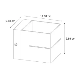 Smarte Wandleuchte Dunkelbronze 9,7 cm inkl. Wifi G9 - Transfer Groove