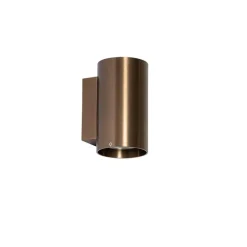 Smarte Wandleuchte Dunkelbronze Rund 2-flammig inkl. 2 Wifi GU10 50mm - Sandy