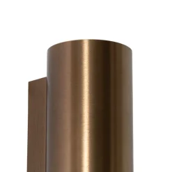 Smarte Wandleuchte Dunkelbronze Rund 2-flammig inkl. 2 Wifi GU10 50mm - Sandy