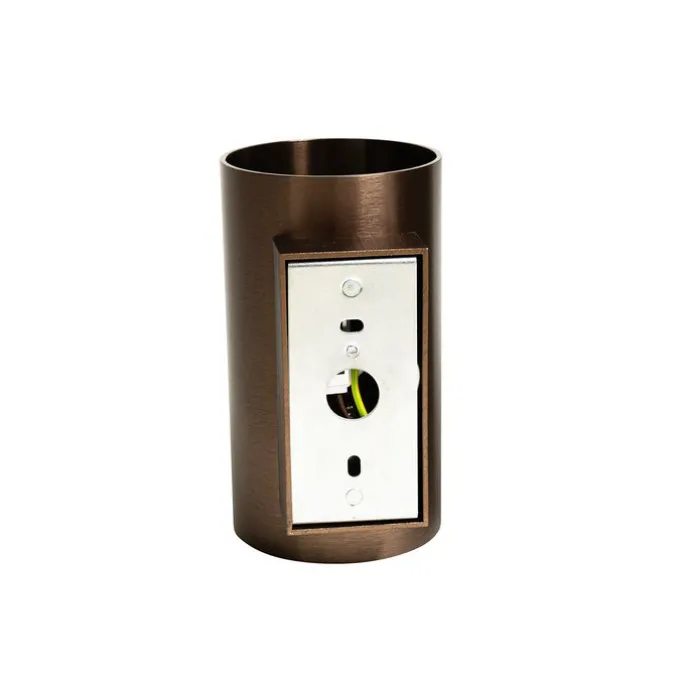 Smarte Wandleuchte Dunkelbronze Rund 2-flammig inkl. 2 Wifi GU10 50mm - Sandy