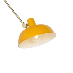 Smarte Wandleuchte Gelb mit Bronze inkl. Wifi P45 - Milou