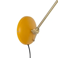 Smarte Wandleuchte Gelb mit Bronze inkl. Wifi P45 - Milou