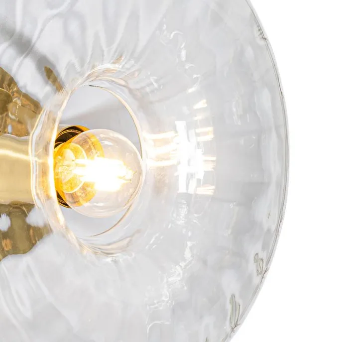 Smarte Wandleuchte Gold mit Glas inkl. WiFi P45 - Ayesha