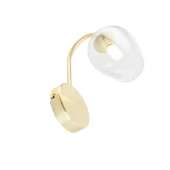 Smarte Wandleuchte Gold mit Glas inkl. Wifi G9 - Elien