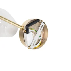 Smarte Wandleuchte Gold mit Glas inkl. Wifi G9 - Elien