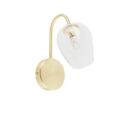 Smarte Wandleuchte Gold mit Glas inkl. Wifi G9 - Elien