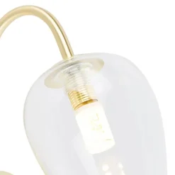 Smarte Wandleuchte Gold mit Glas inkl. Wifi G9 - Elien