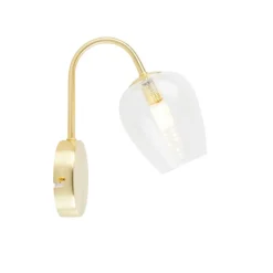 Smarte Wandleuchte Gold mit Glas inkl. Wifi G9 - Elien