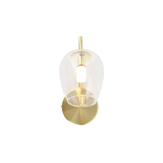 Smarte Wandleuchte Gold mit Glas inkl. Wifi G9 - Elien
