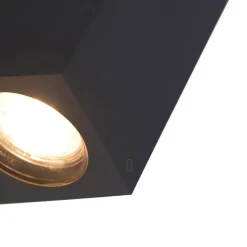 Smarte Wandleuchte grau aus Kunststoff Inkl. 2 WLAN GU10 - Baleno