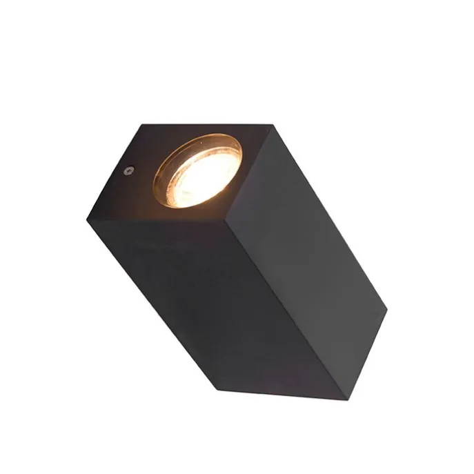 Smarte Wandleuchte grau aus Kunststoff Inkl. 2 WLAN GU10 - Baleno