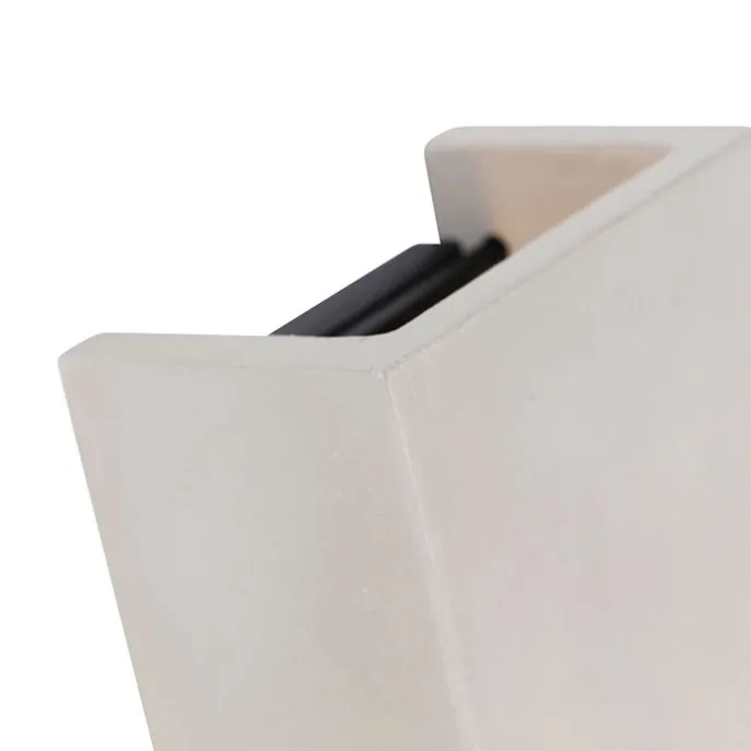 Smarte Wandleuchte Grau Beton mit Lichteffekt inkl. Wifi G9 - Meaux