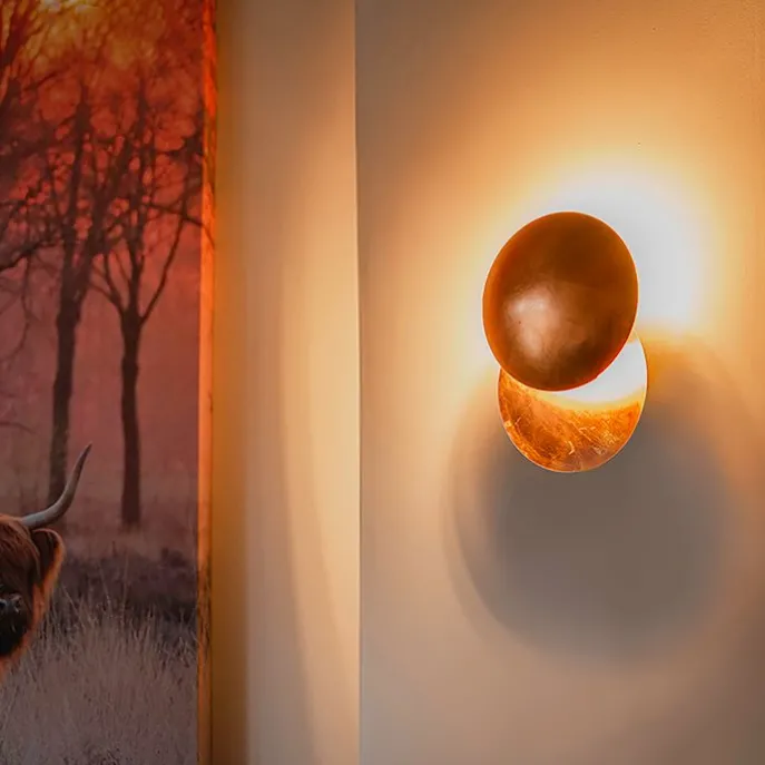 Smarte Wandleuchte Kupfer inkl. Wifi G9 - Sunrise