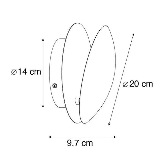 Smarte Wandleuchte Kupfer inkl. Wifi G9 - Sunrise