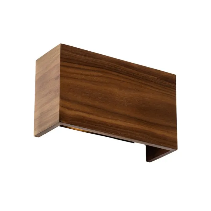 Smarte Wandleuchte Nussbaumholz 24 cm inkl. Wifi G9 - Otan