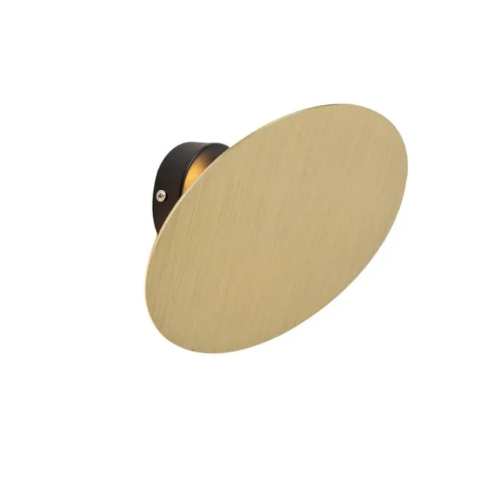 Smarte Wandleuchte rund gold inkl. 2 WiFi g9 - Pulley