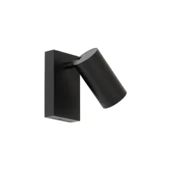 Smarte Wandleuchte schwarz verstellbar mit Schalter inkl. Wifi GU10 50mm - Jeana Luxe