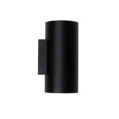 Smarte Wandleuchte Schwarz mit Gold 2 Lichter inkl. Wifi GU10 - Sab