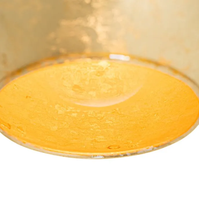 Smarte Wandleuchte schwarz mit Goldglas inkl. WiFi A60 - Bert