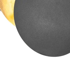 Smarte Wandleuchte Schwarz mit Gold inkl. Wifi G9 - Sunrise