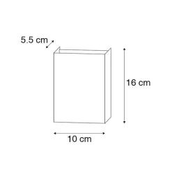 Smarte Wandleuchte schwarz 10 cm inkl. 2 WiFi G9 - Otan